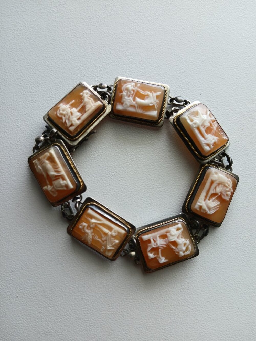 Vintage Days of the Week Cameo Bracelet